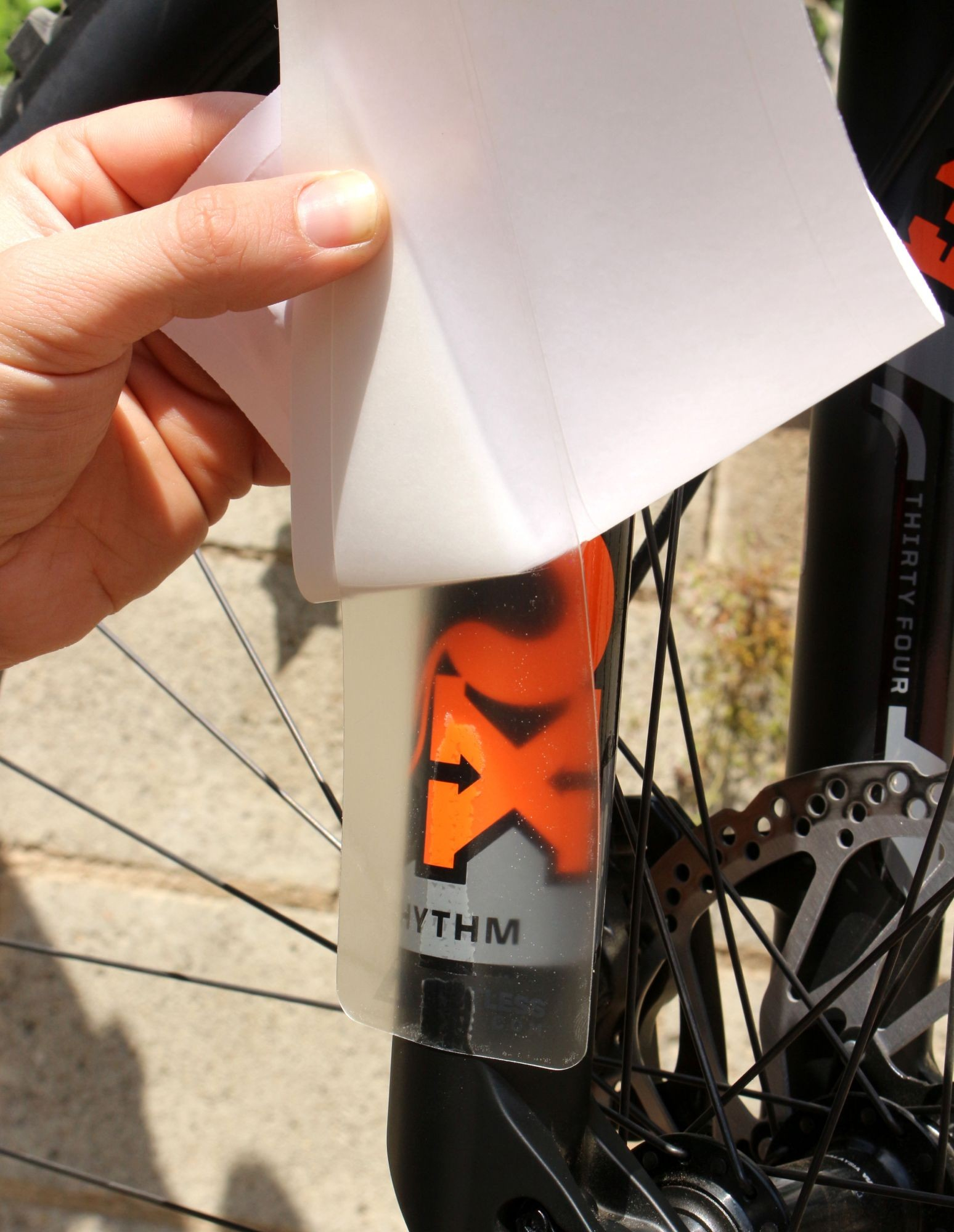 Típicamente Perdido Comida VINILO Protector Horquilla MTB | Protege la horquilla de tu bici 🤘  Restless Bike