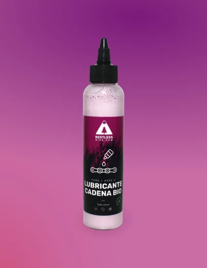 Bote de cera para el engrase de la cadena de la bici