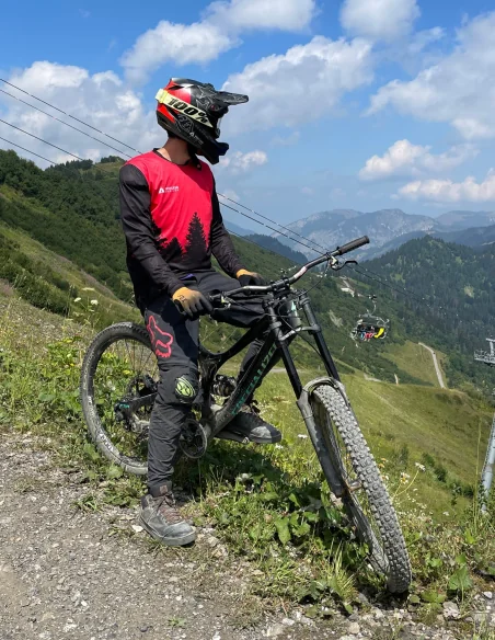 Chemise de vélo à manches longues pour la descente VTT