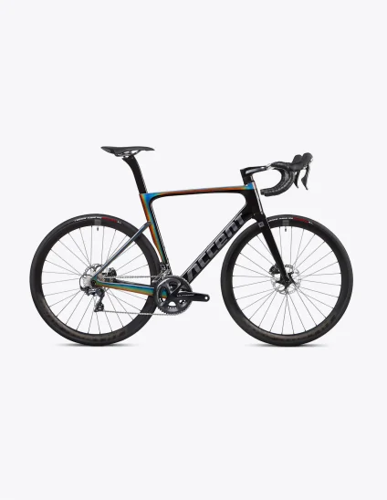 Bicicleta de carretera Accent Cyclone Disc Carbon con cambio electrónico shimano 105 Di2