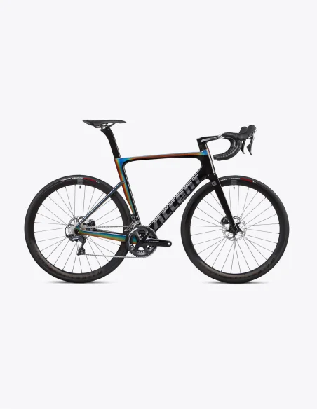 Bicicleta de carretera Accent Cyclone Disc Carbon con cambio electrónico shimano 105 Di2
