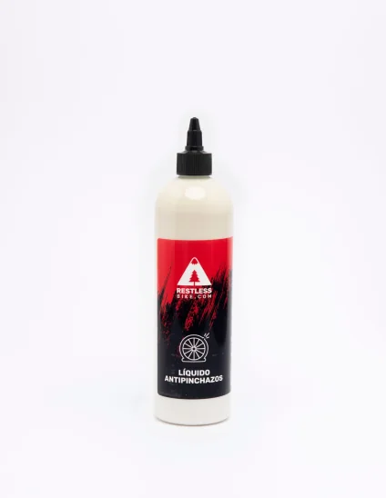 Bote de 500ml de Líquido antipinchazos tubeless o cámara de Restless Bike