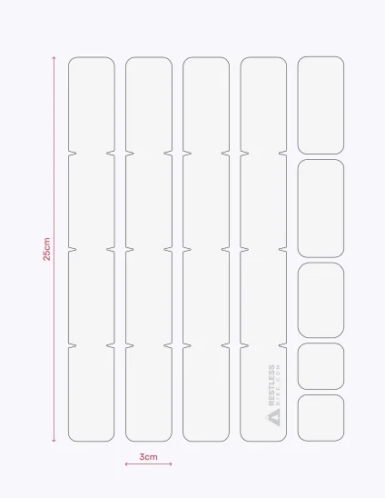 protection hauban vtt transparent mat