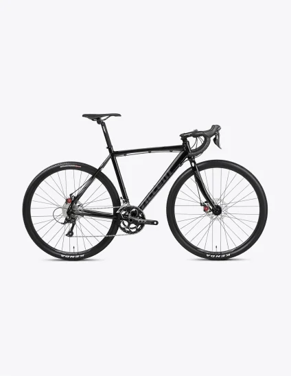 Vélo de gravel Accent Falcon Noir pour débutants