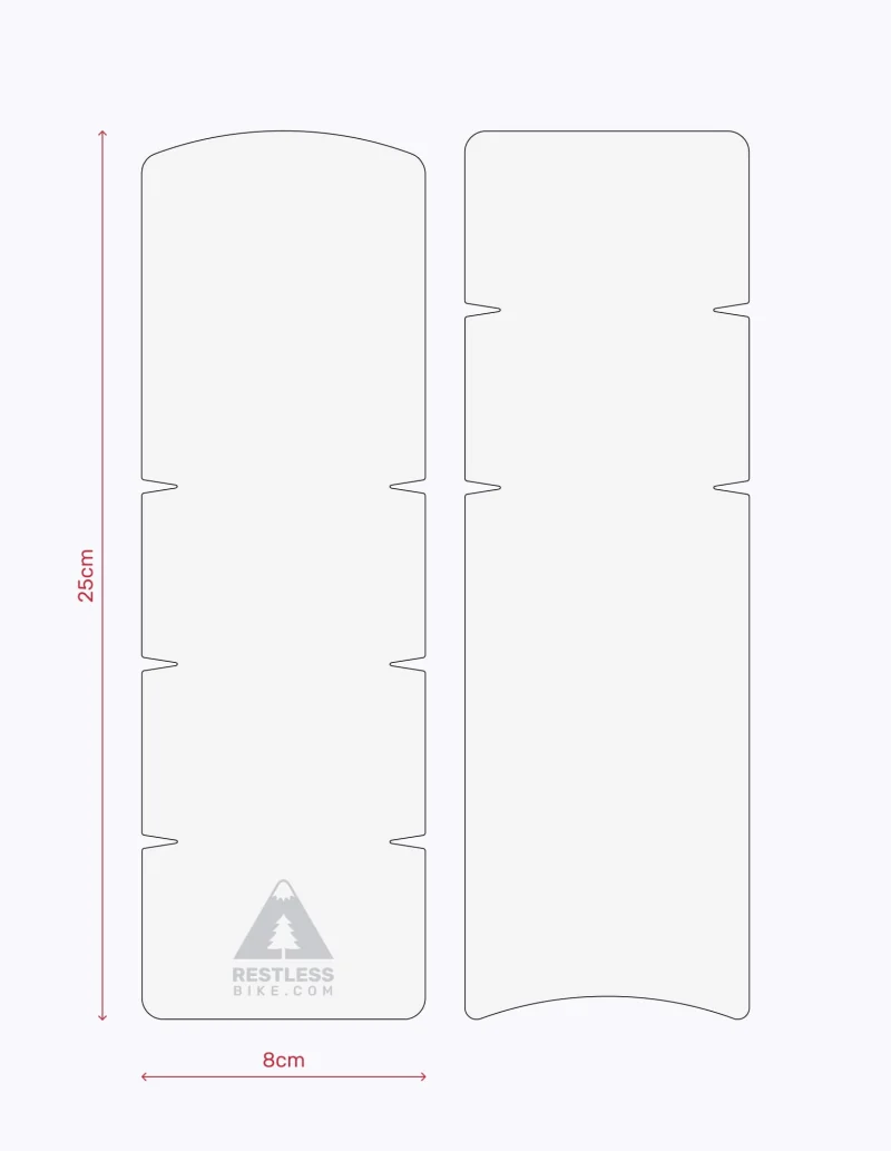 protection cadre vtt électrique transparent mat 2