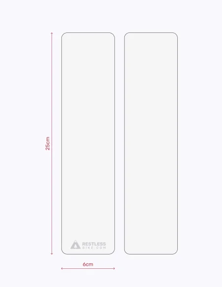 pegatina transparente para proteger la horquilla de la bicicleta