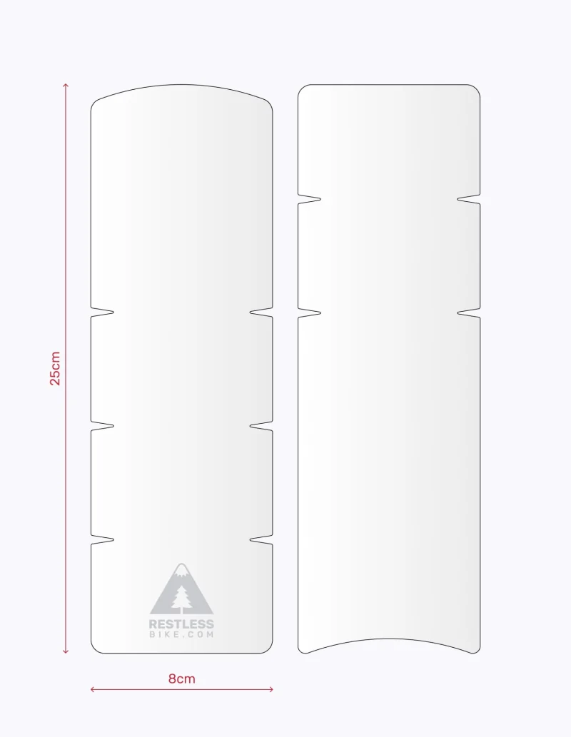 Protecteur de tube inférieur transparent brillant 2