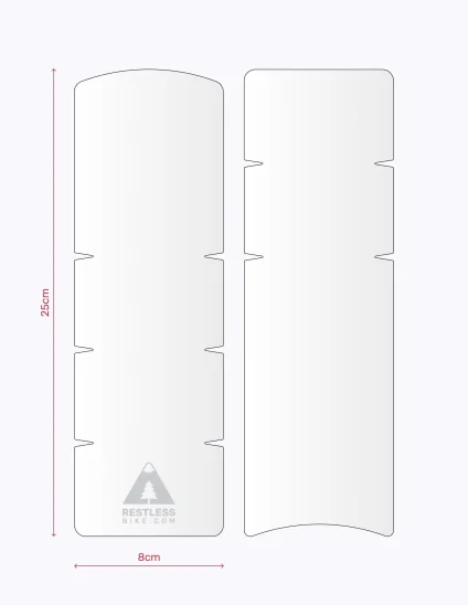 Film transparent brillant pour protéger le tube diagonal du vélo