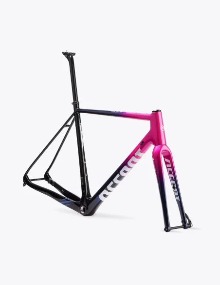 Cadre Accent CX-One Carbon de couleur rose bleu