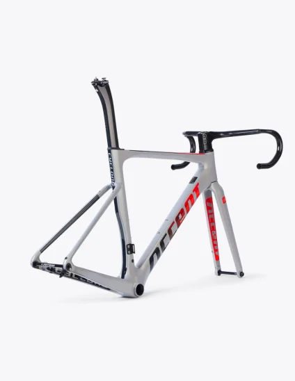 Cuadro de carretera de carbono Accent Cyclone Disc Carbon Racing Grey