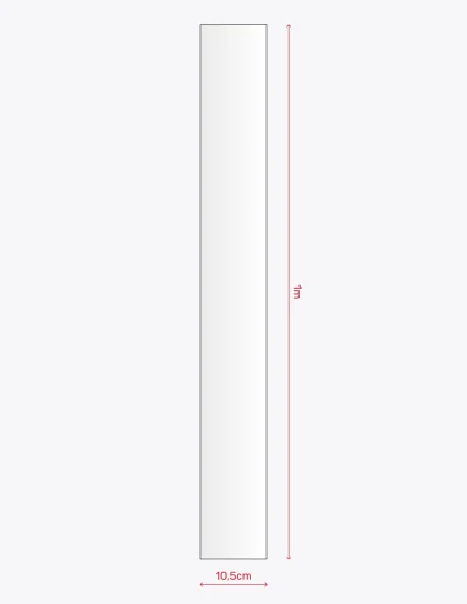 comprar un metro de protector de cuadro transparente brillante