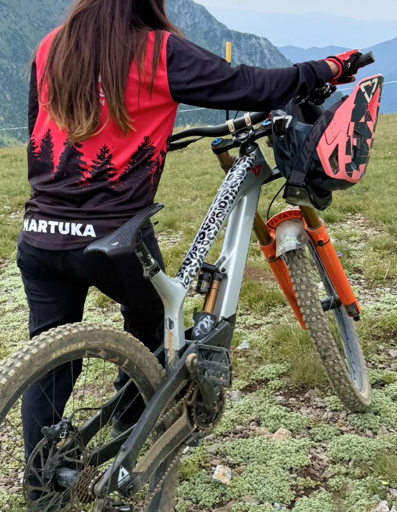 protector vinilo cuadro mtb | vinilo de leopardo para bicicleta 2