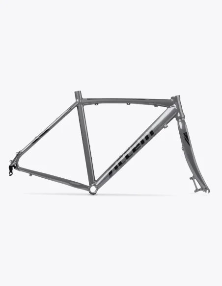 Cadre Accent Falcon avec fourche et jeu de direction en gris