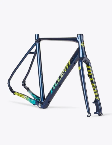 Cuadro Gravel Furious Blue Pave + Horquilla + Dirección | Cuadro de gravel de color azul