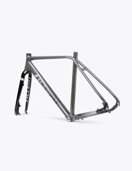 Comprar online el Cuadro de Gravel Accent  Furious Grey Pave de color Gris con horquilla y dirección
