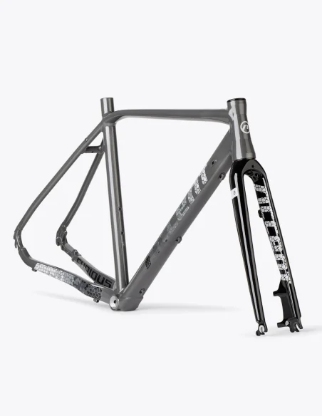 Comprar online el Cuadro de Gravel Accent Furious Grey Pave con horquilla y dirección