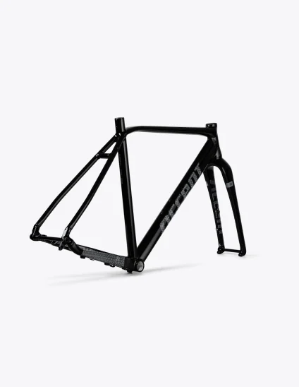 Set de Cuadro Accent Furious Pro Black Pave Horquilla Carbono + Dirección para gravel