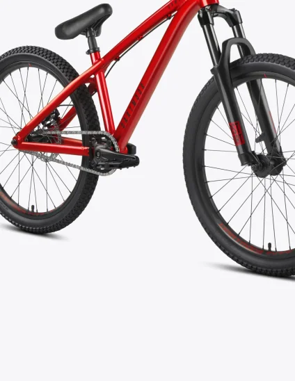 Le Dartmoor Gamer Intro 24 rouge est un vélo de Dirt Jump conçu pour les enfants