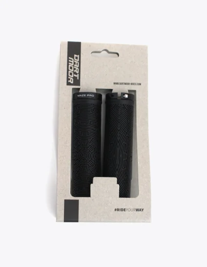 Poignées Dartmoor Maze Pro avec lock-on, coloris noir (black), avec packaging