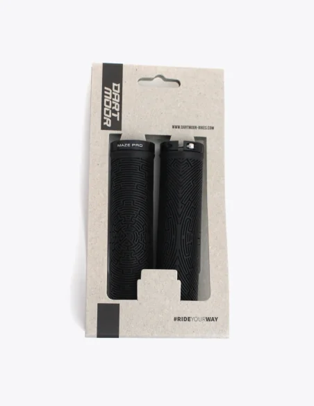 Poignées Dartmoor Maze Pro avec lock-on, coloris noir (black), avec packaging