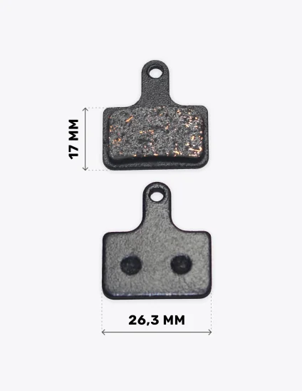 medidas de las Pastillas de freno Shimano Dura-Ace- Ultegra, 105, Tiagra, GRX, XTR(M9100,M9110)