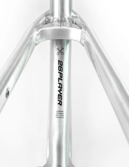 Detalle del Cuadro de aluminio para Dirt Jump Dartmoor Two6player Pro en color plata