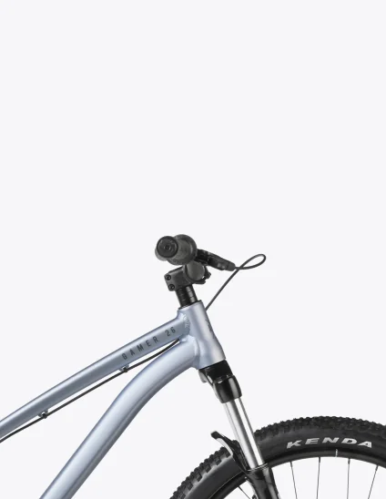Vélo Dartmoor Gamer 26" coloris gris avec fourche Manitou