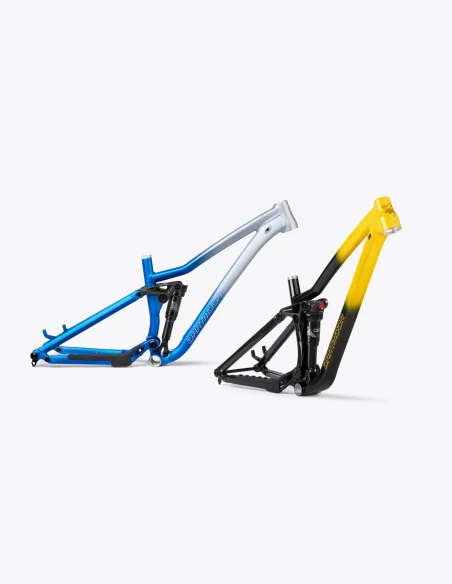 Cuadro Dartmoor Rocbird Junior M 27.5"/26" en color azul/plata y negro/amarillo