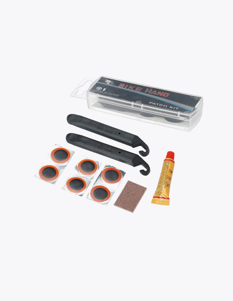 Kit de réparation de crevaison Bike Hand YC-129A avec rustines et colle