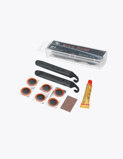 Kit de Reparación de Pinchazos Bike Hand YC-129A con parches y pegamento