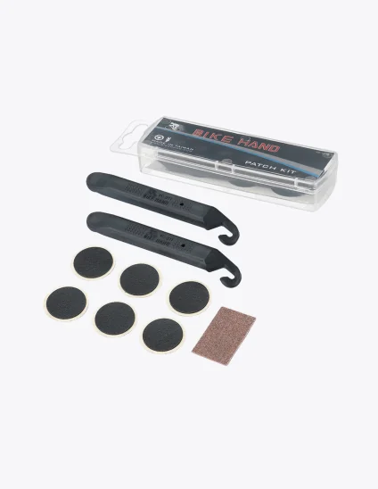 Kit de Parches Autoadhesivos sin pegamento, desmontables y lija Bike Hand YC-129B