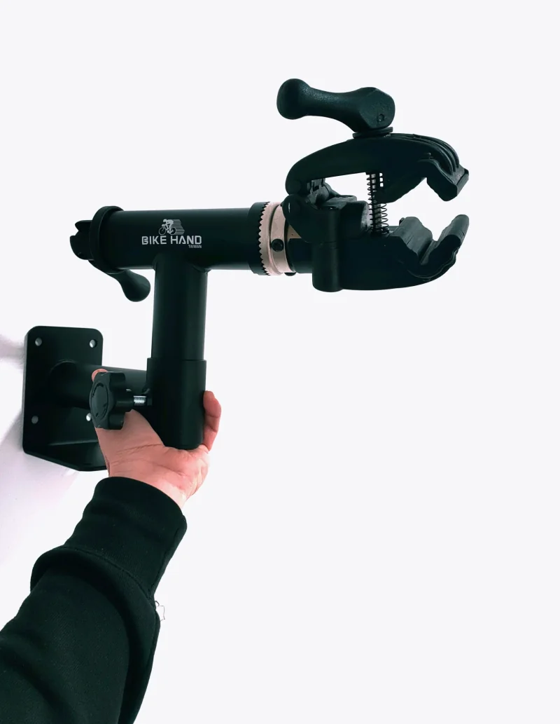 Soporte de taller Bike Hand YC-116AB-ST para la pared, compatible con ebikes y giratorio 360º 2