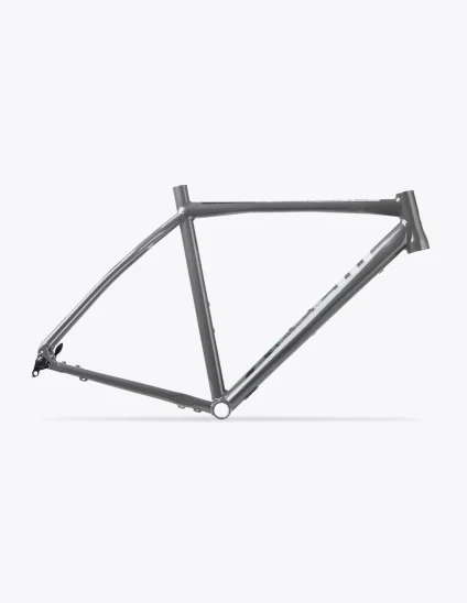 Vista lateral cuadro Accent CX-One de Aluminio para ciclocross en color gris