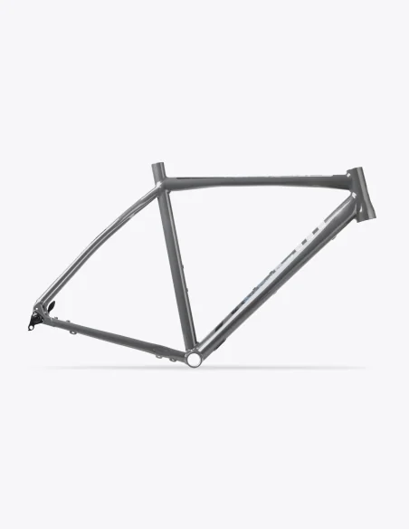 Vue latérale du cadre en aluminium pour cyclo-cross Accent CX-One en couleur gris.