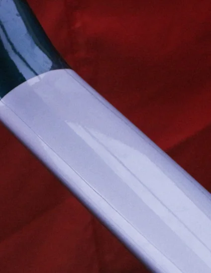 Vinilo protector de cuadro a metros transparente brillante para bicicletas con pintura brillante.