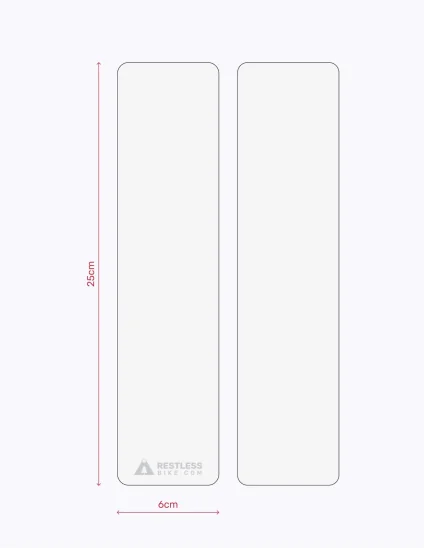 kit protection cadre de velo transparent mat