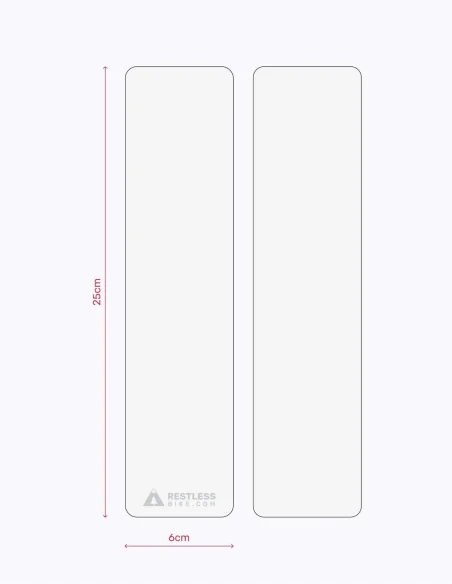 kit protection cadre de velo transparent mat