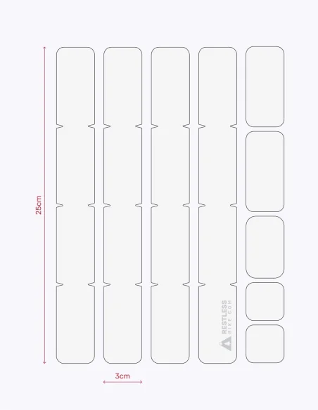 Kit protection pour cadre carbone transparent mat