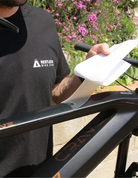 kit protection cadre vélo transparent mat