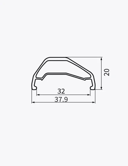 Jante Dartmoor Thunder | Jante avec une largeur intérieure de 32mm