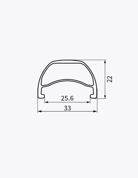 Jante Dartmoor Shield 25 largeur intérieure