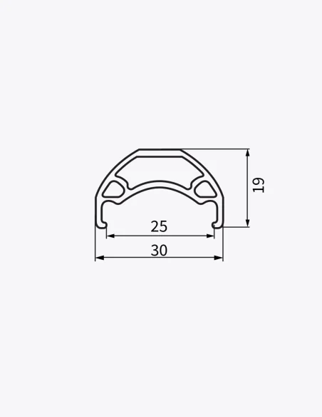 Jante Dartmoor Shark 25 intérieure