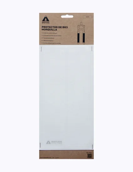 Protège-fourche transparent mat pour vélo de montagne (VTT).