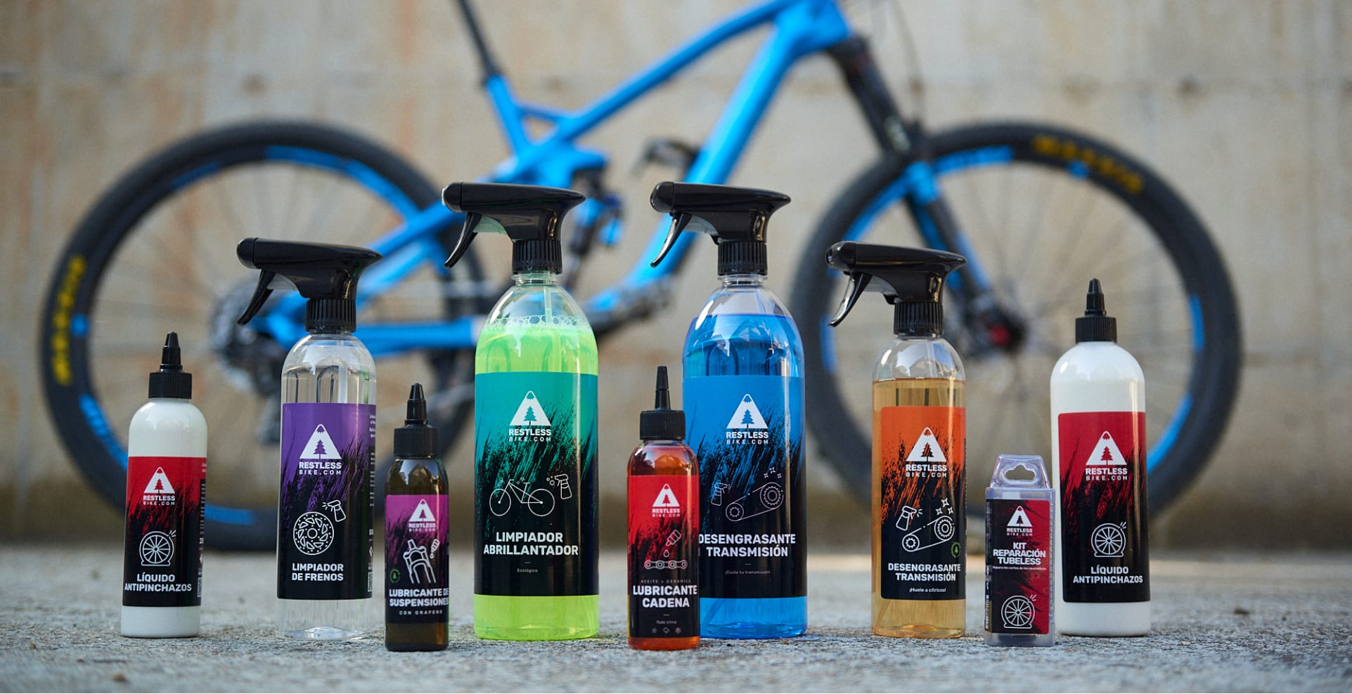 productos limpieza y lubricación bicicleta |  kit mantenimiento bicicleta